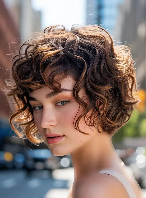Short curly hairstyle 8