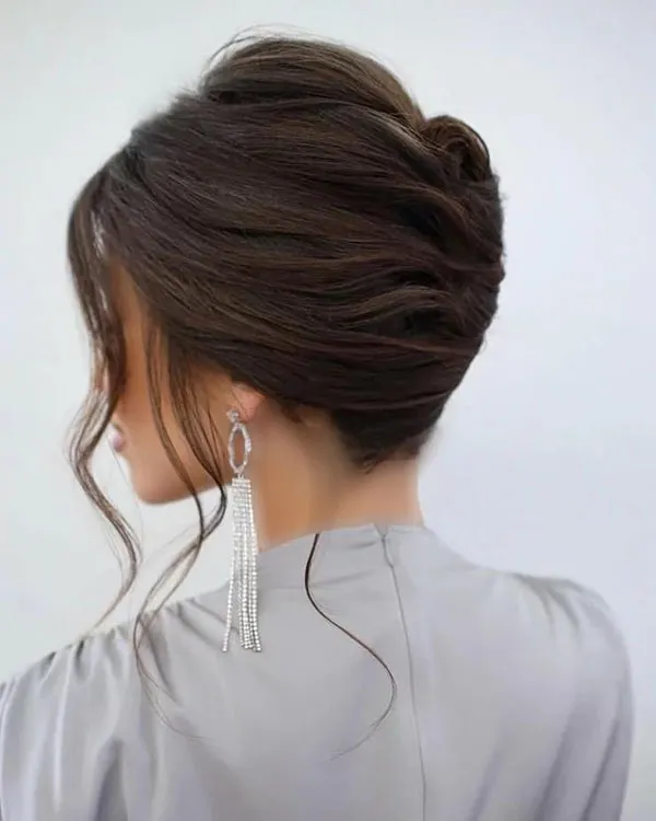 34 مدل شینیون مو کوتاه دخترانه؛ شیک، ساده و خاص! 15 Short hair updo style for girls 10