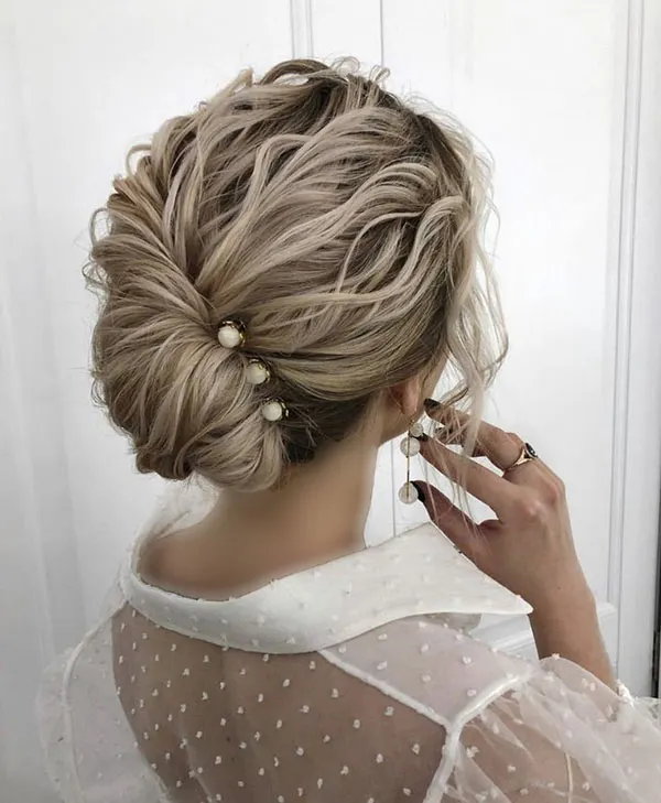 34 مدل شینیون مو کوتاه دخترانه؛ شیک، ساده و خاص! 36 Short hair updo style for girls 30