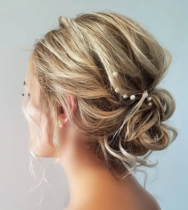 34 مدل شینیون مو کوتاه دخترانه؛ شیک، ساده و خاص! 10 Short hair updo style for girls 5