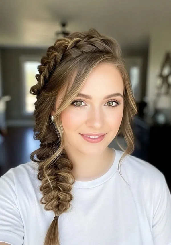 31 مدل بافت بغل سر؛ جدیدترین مدلهای ساده و مجلسی! 5 Side of the head braid 2