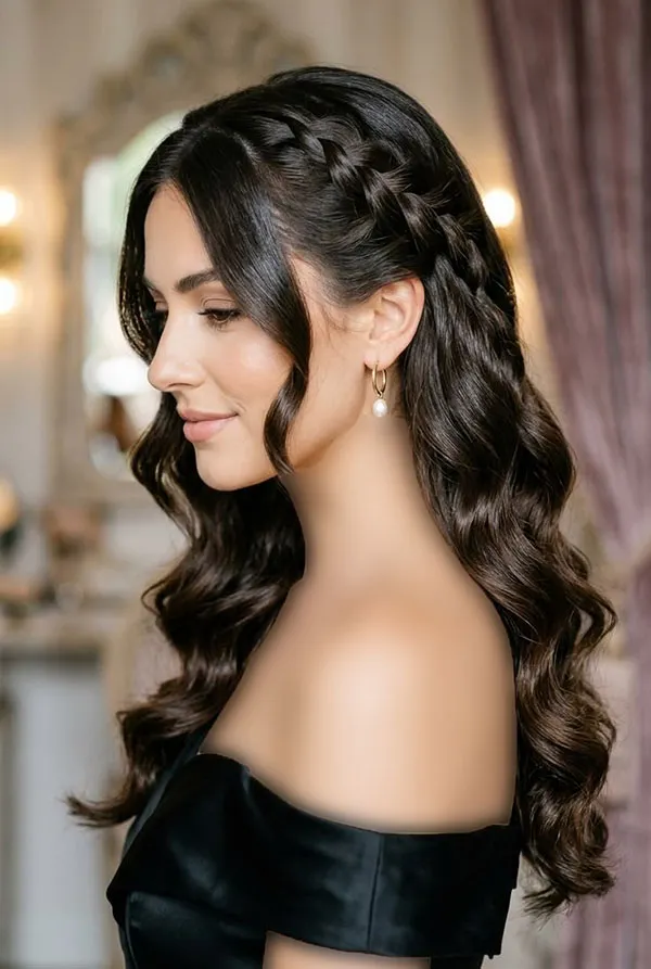 31 مدل بافت بغل سر؛ جدیدترین مدلهای ساده و مجلسی! 25 Side of the head braid 22