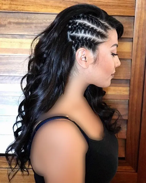 31 مدل بافت بغل سر؛ جدیدترین مدلهای ساده و مجلسی! 32 Side of the head braid 28