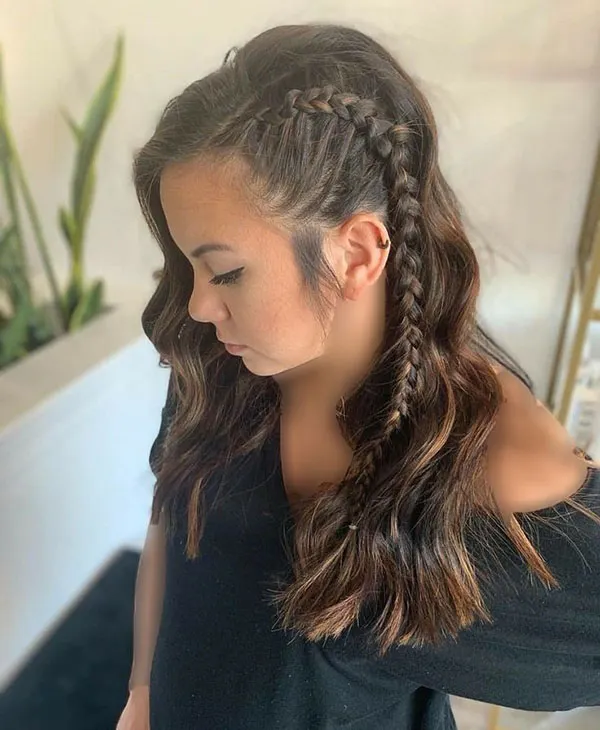 31 مدل بافت بغل سر؛ جدیدترین مدلهای ساده و مجلسی! 31 Side of the head braid 29