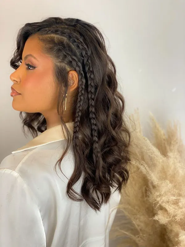 31 مدل بافت بغل سر؛ جدیدترین مدلهای ساده و مجلسی! 6 Side of the head braid 3