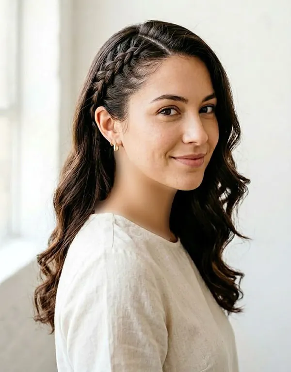 31 مدل بافت بغل سر؛ جدیدترین مدلهای ساده و مجلسی! 8 Side of the head braid 5