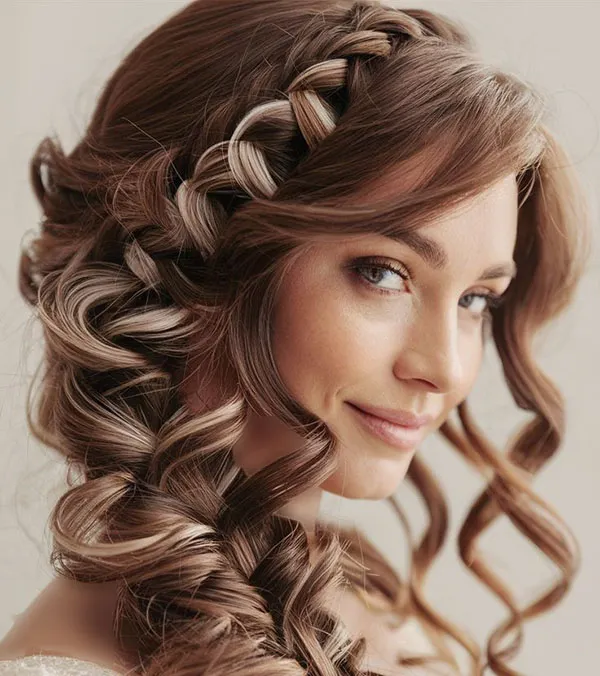 31 مدل بافت بغل سر؛ جدیدترین مدلهای ساده و مجلسی! 9 Side of the head braid 6
