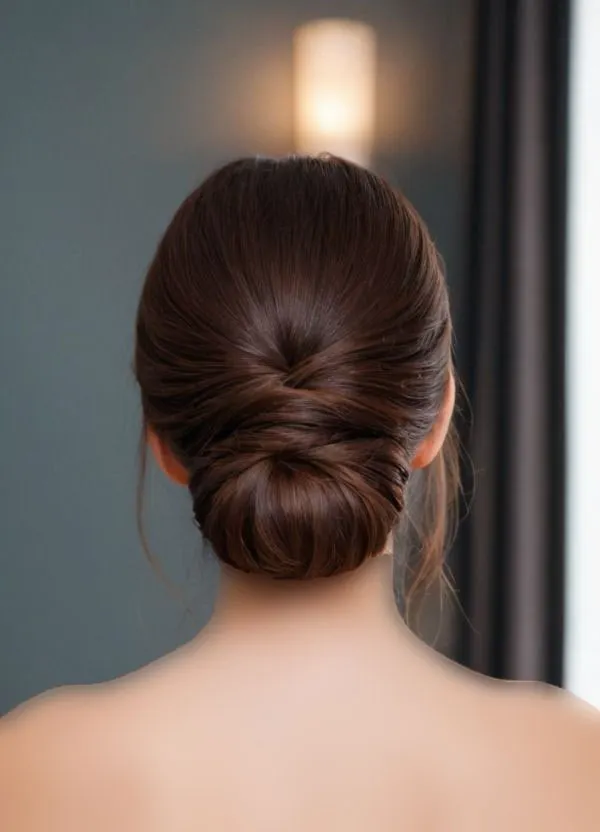 Simple updo for at home 7