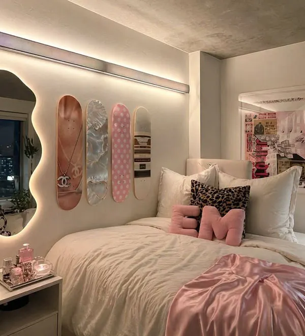 Sporty style bedroom decor for girls 12