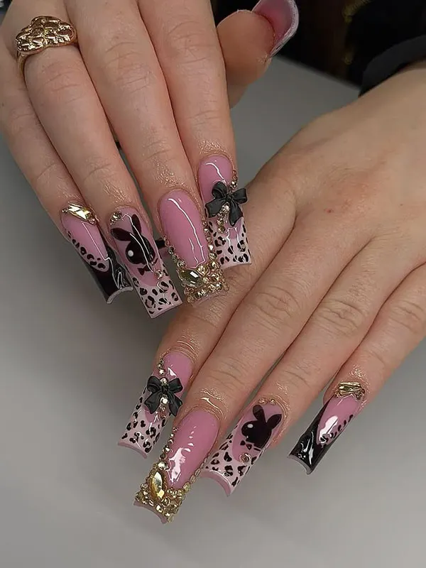 Square nail style for girls 30
