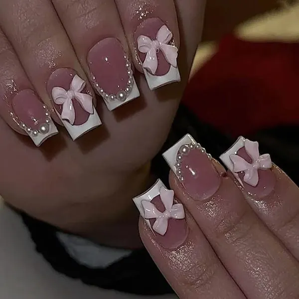 Square nail style for girls 4