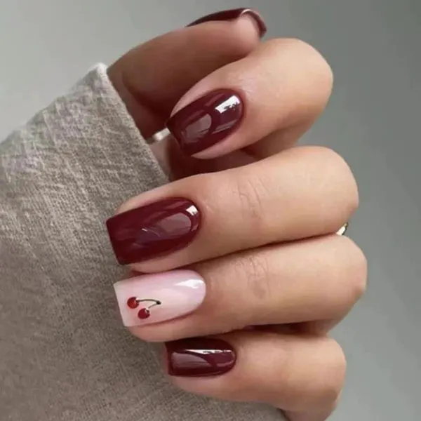 Square nail style for girls 6