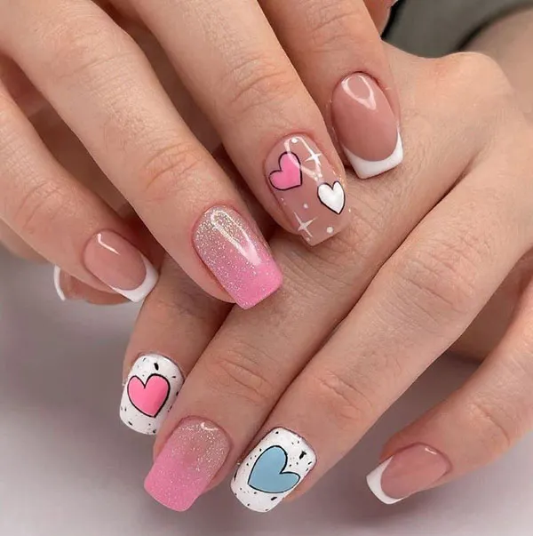 Stylish artificial nails for girls 21