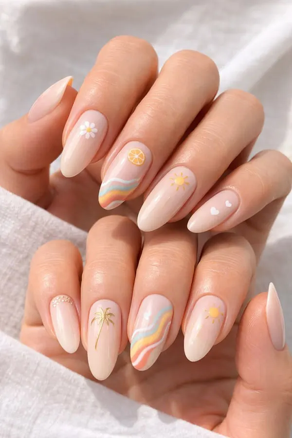 Stylish artificial nails for girls 31