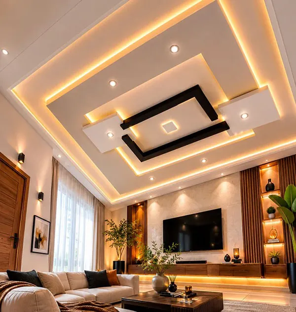 This years new luxury living room ceiling designs 13