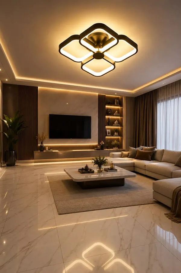 This years new luxury living room ceiling designs 17
