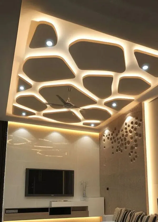 This years new luxury living room ceiling designs 22