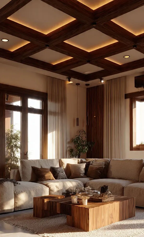 This years new luxury living room ceiling designs 6