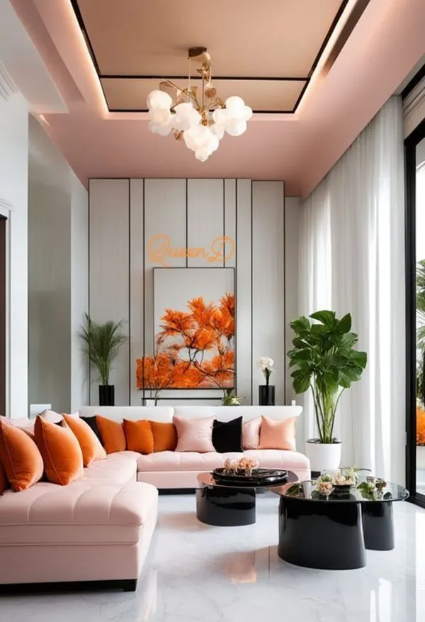 This years new luxury living room ceiling designs 9