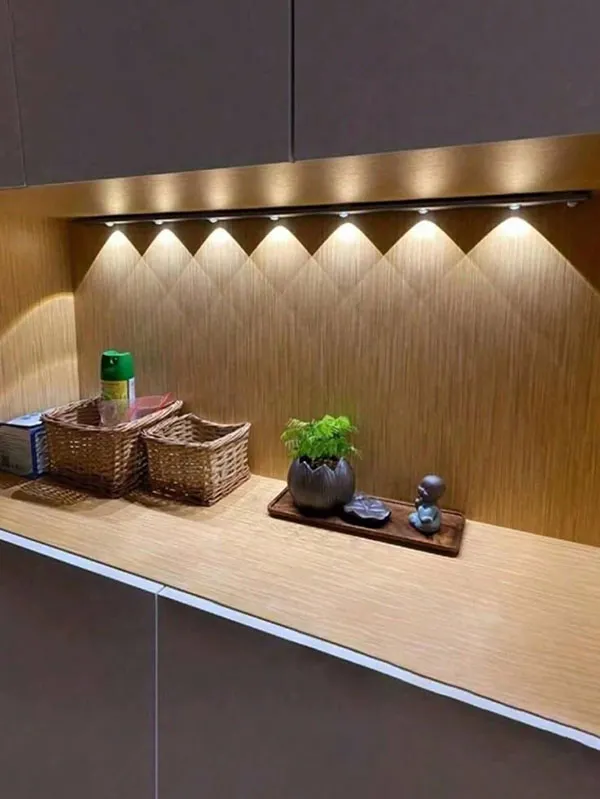 32 ایده لاین نوری زیر کابینت که ظاهر آشپزخانه را متحول میکند! 12 Under cabinet linear light 9