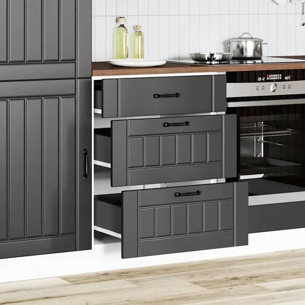 30 مدل کابینت وکیوم آشپزخانه؛ ایدههایی برای یک آشپزخانه شیک و ماندگار! 17 Vacuum pressed cabinets 15