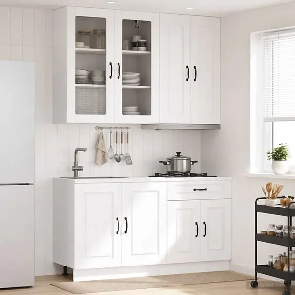 30 مدل کابینت وکیوم آشپزخانه؛ ایدههایی برای یک آشپزخانه شیک و ماندگار! 25 Vacuum pressed cabinets 23