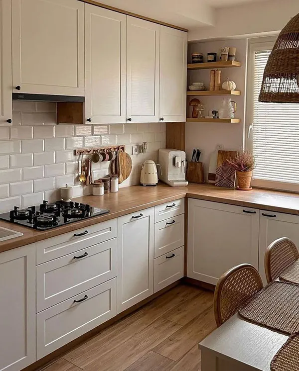 White and Nescafe colored cabinets 20