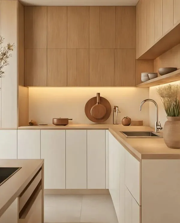 White and Nescafe colored cabinets 22