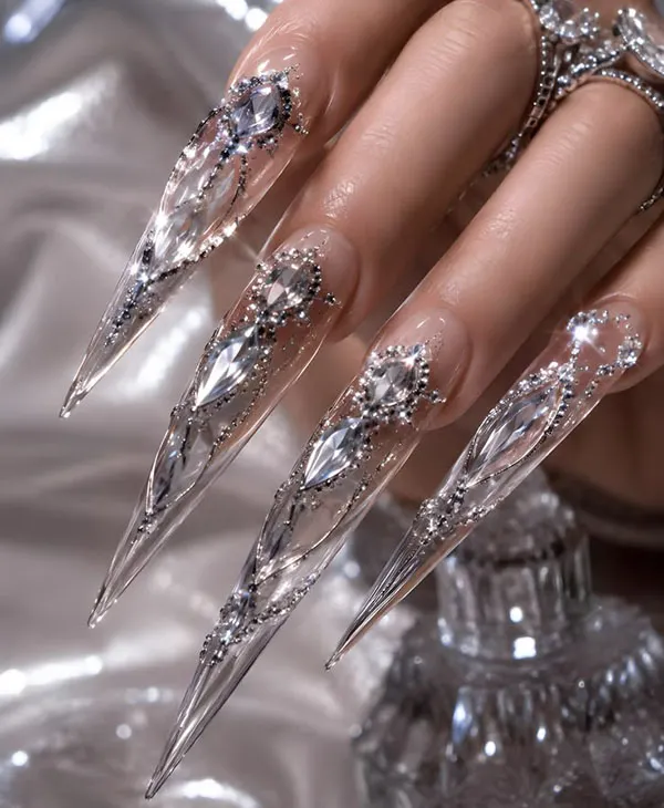 Artificial glass nails 22