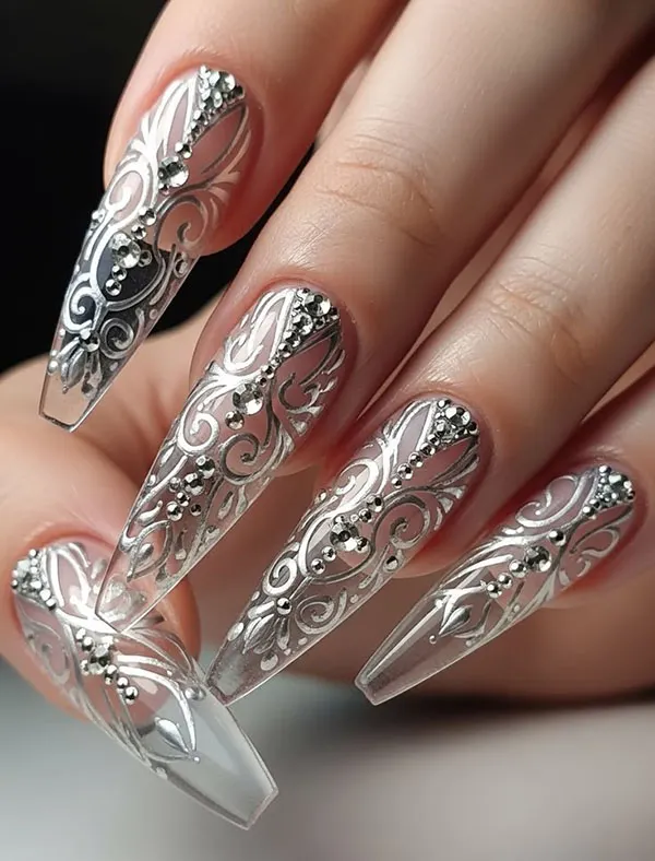 Artificial glass nails 28