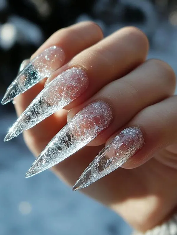 Artificial glass nails 30