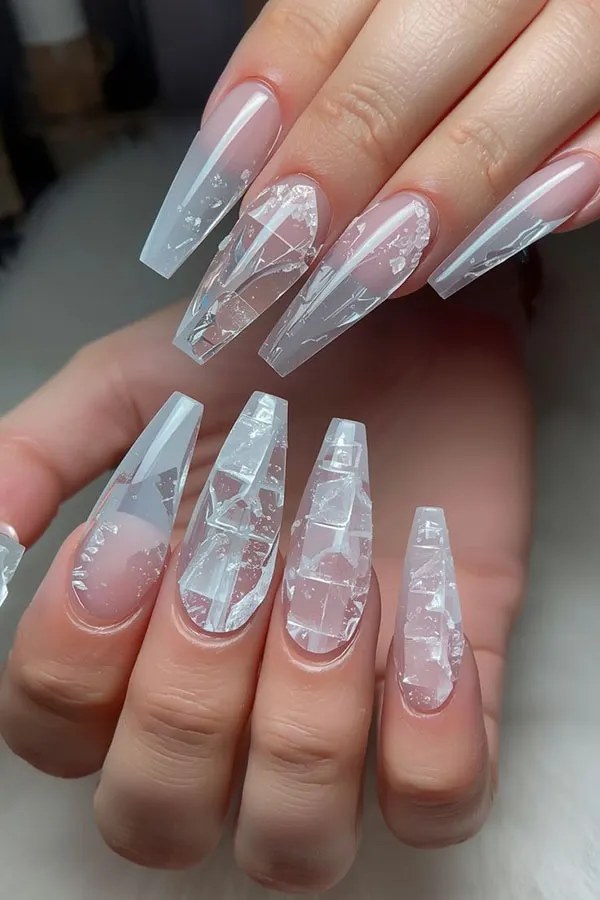Artificial glass nails 32