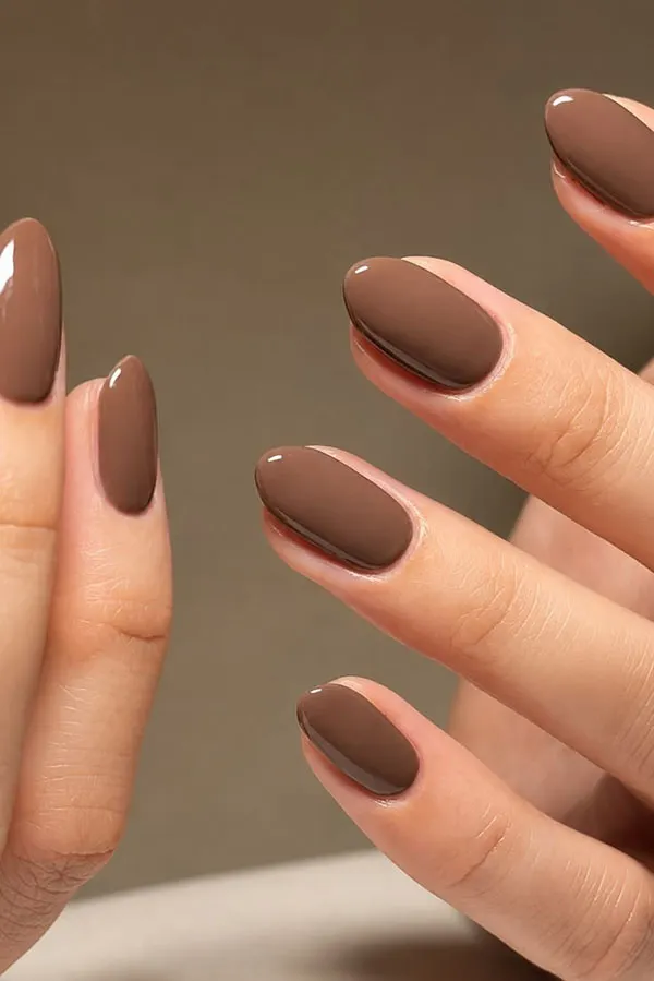 Brown nail design 11
