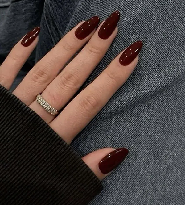 Brown nail design 15