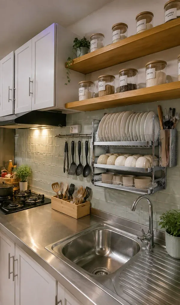Cabinet dish rack 1