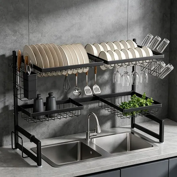 Cabinet dish rack 18