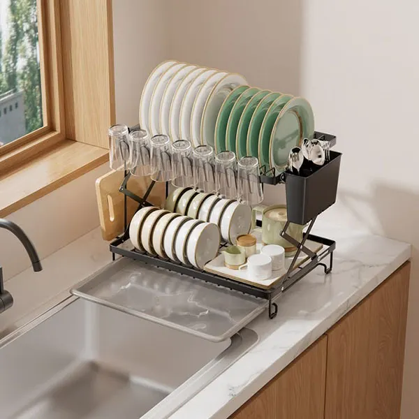 Cabinet dish rack 23