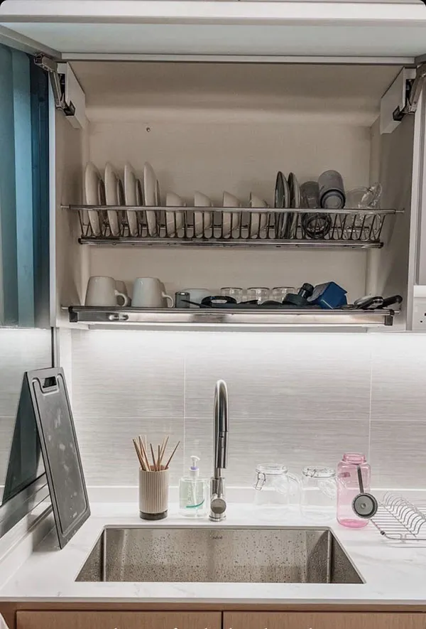Cabinet dish rack 29