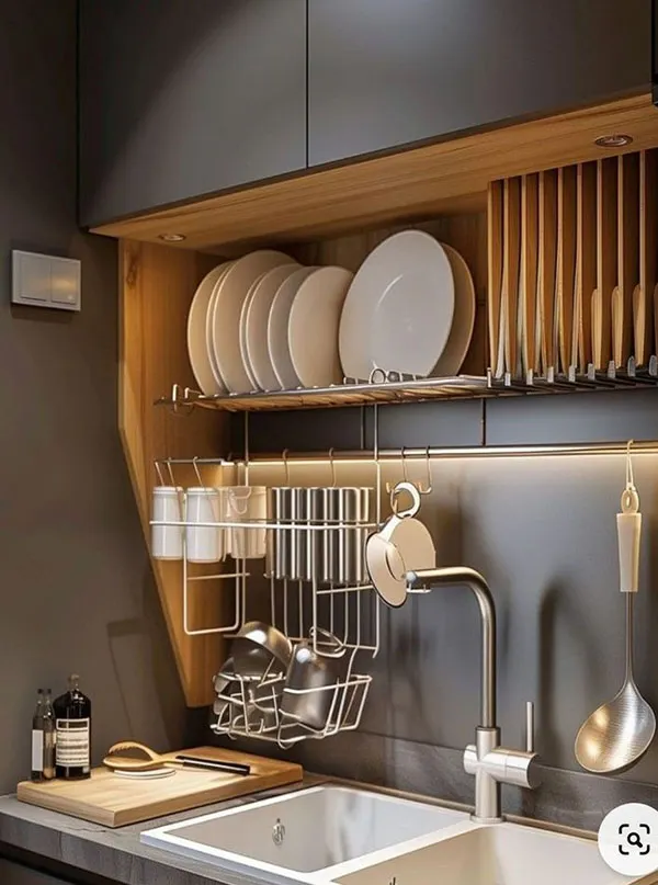 Cabinet dish rack 4