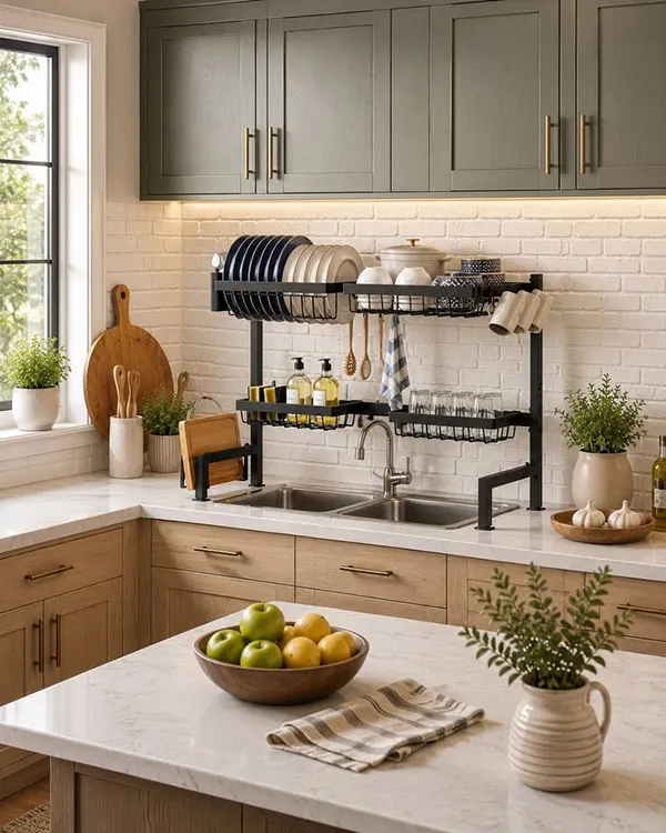 Cabinet dish rack 5