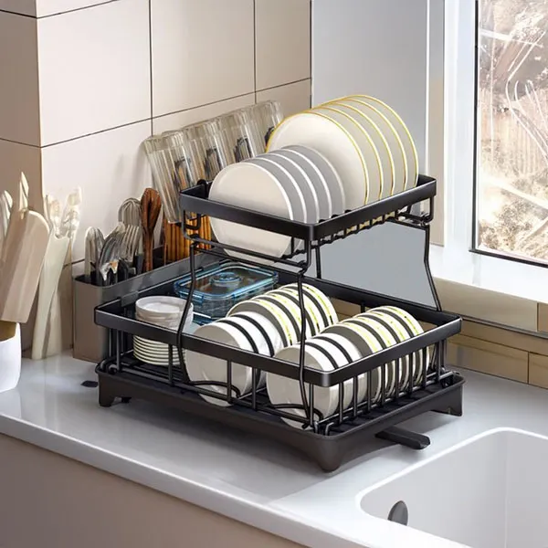 Cabinet dish rack 9