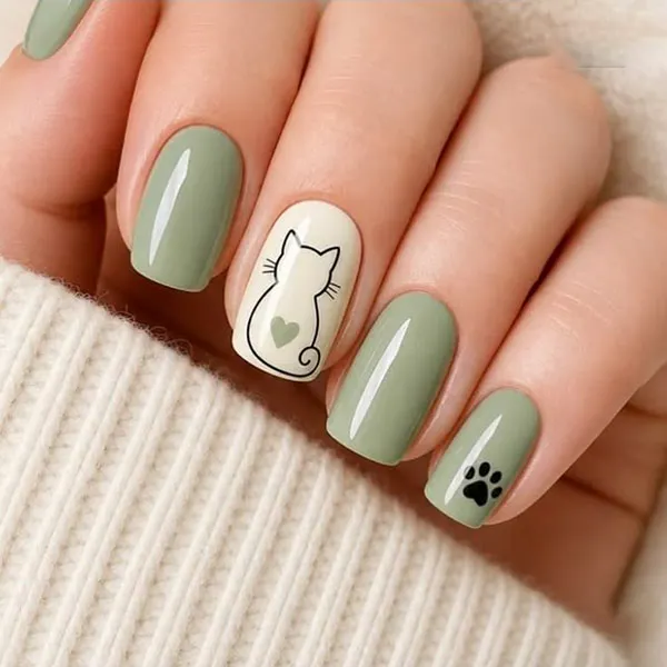 Cat nail design 3