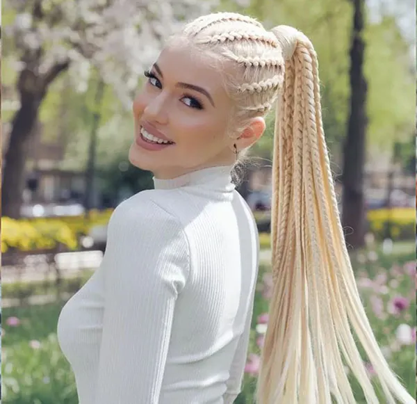 Chic braided ponytail for girls 10