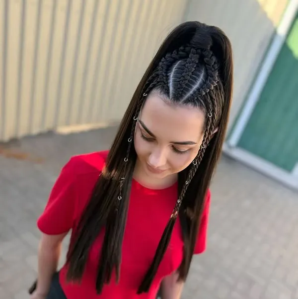 Chic braided ponytail for girls 12