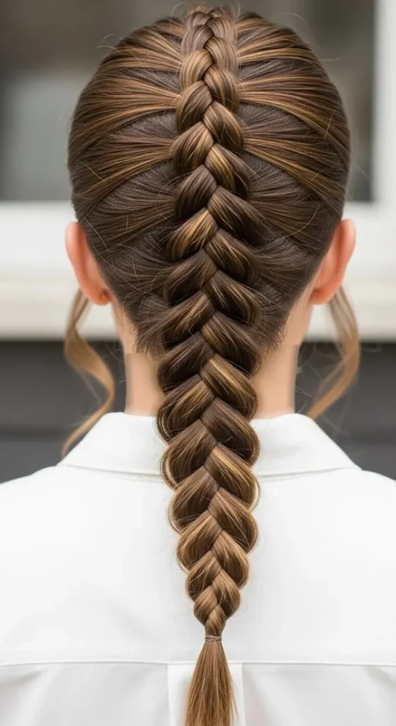 Chic braided ponytail for girls 16