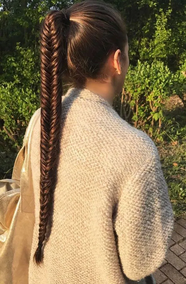 Chic braided ponytail for girls 6