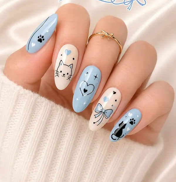 Cute nail designs trending this year 14