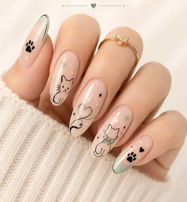 Cute nail designs trending this year 17