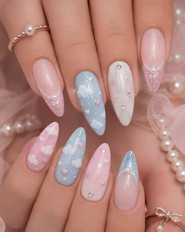 Cute nail designs trending this year 21