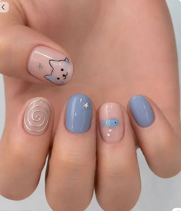 Cute nail designs trending this year 29